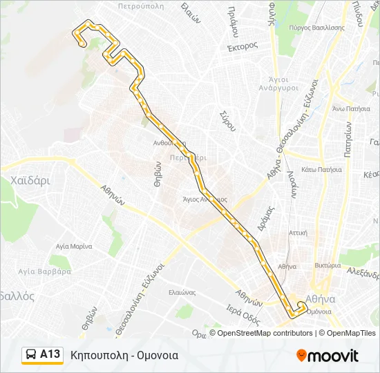 Α13  Line Map