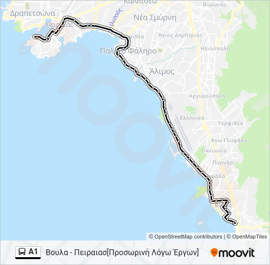 Α1 Bus Line Map