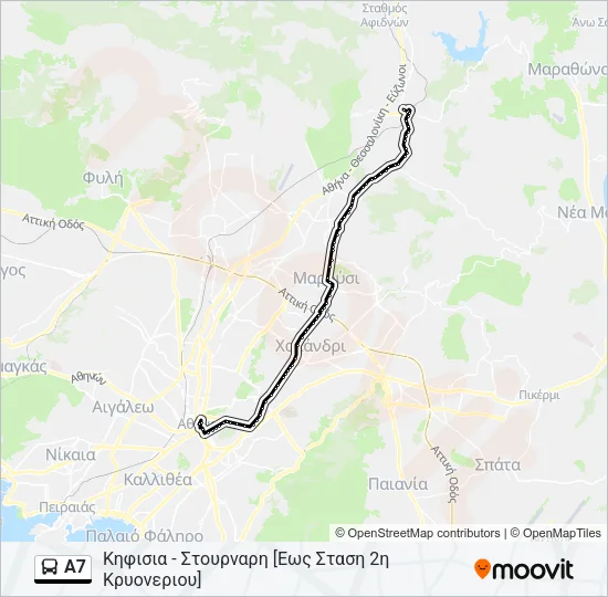 Α7 Bus Line Map
