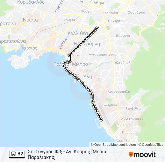 Β2 Bus Line Map