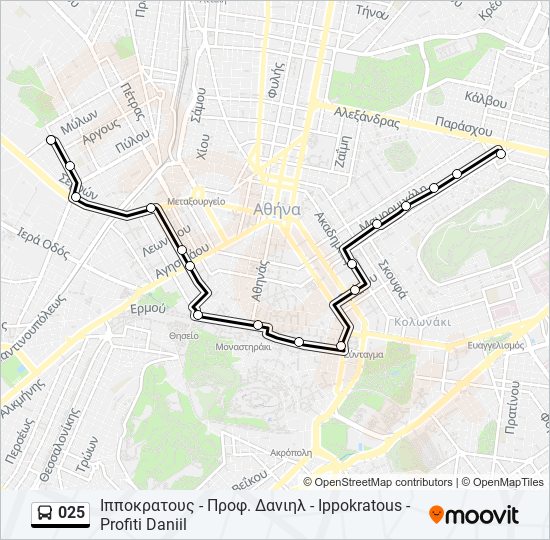 025 bus Line Map