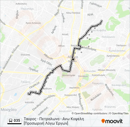 035 Bus Line Map