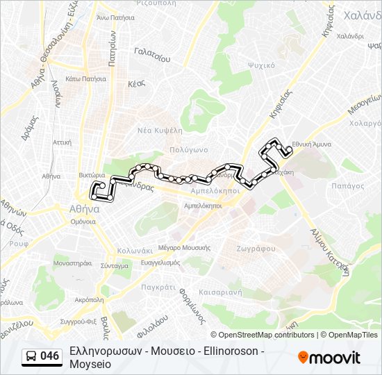 046 bus Line Map