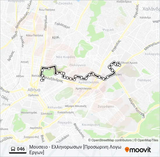 046 Bus Line Map