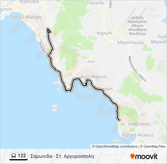 122 Bus Line Map