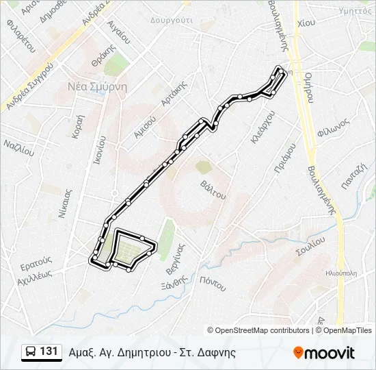 131 Bus Line Map