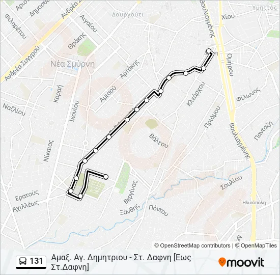 131 Bus Line Map