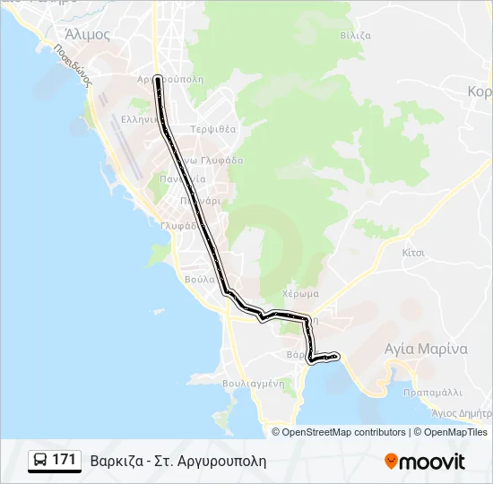 171 Bus Line Map