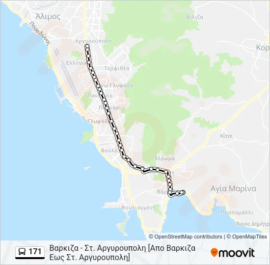 171 Bus Line Map