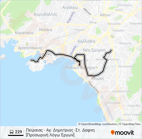 229 Bus Line Map