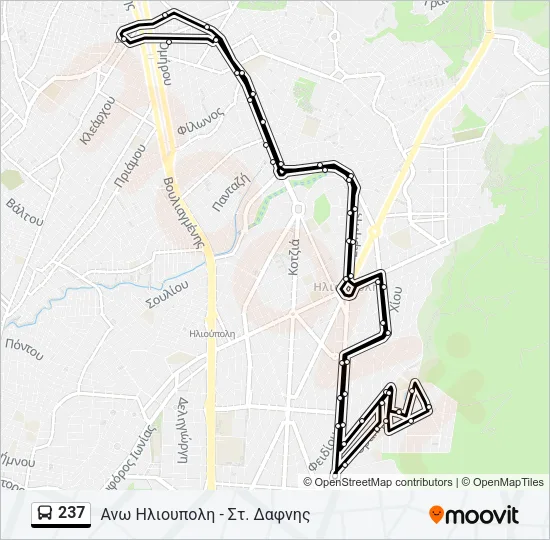 237 Bus Line Map
