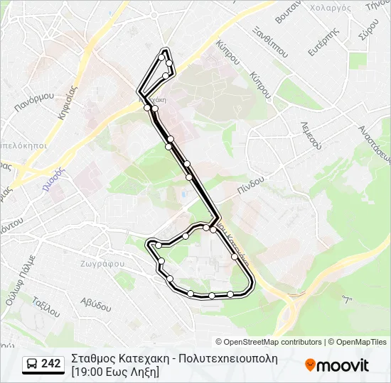 242 Bus Line Map