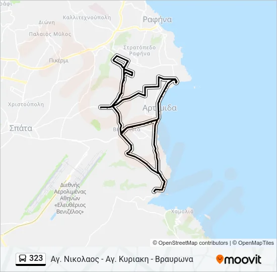 323 Bus Line Map