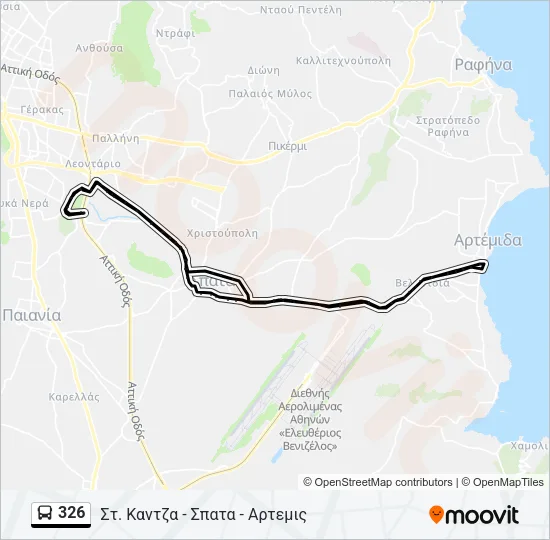 326 Bus Line Map