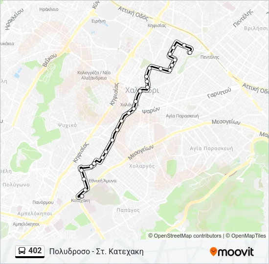 402 Bus Line Map