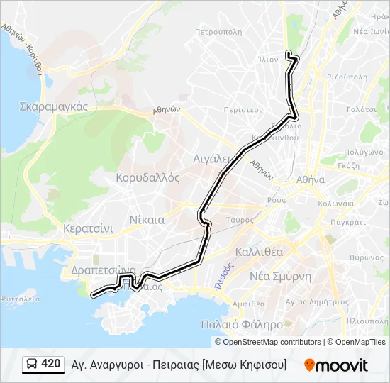 420 Bus Line Map
