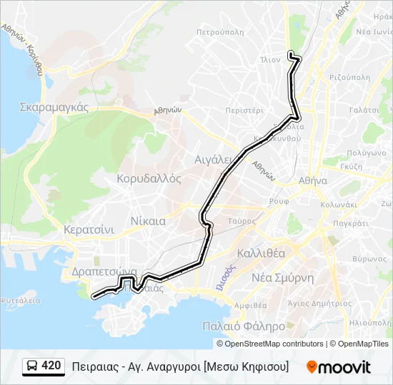 420 Bus Line Map