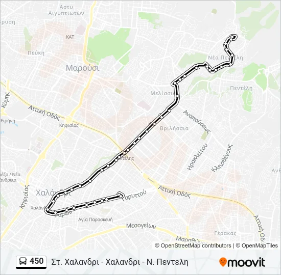 450 Bus Line Map