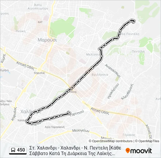 450 Bus Line Map