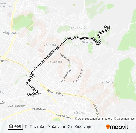 460 Bus Line Map