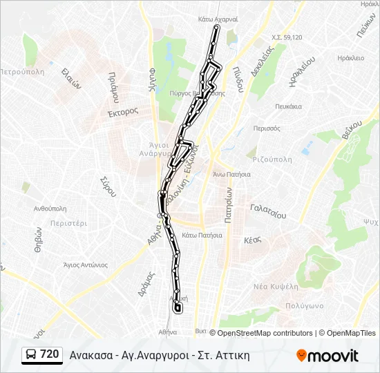 720 Bus Line Map