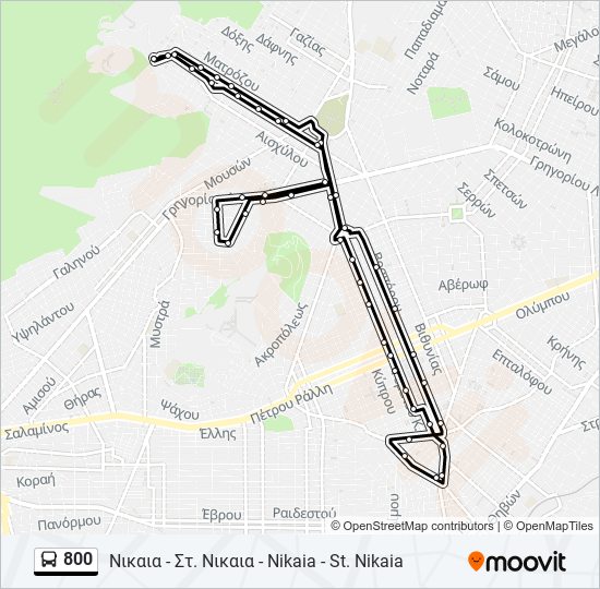 800 bus Line Map