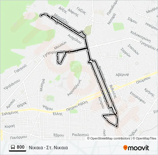 800 Bus Line Map