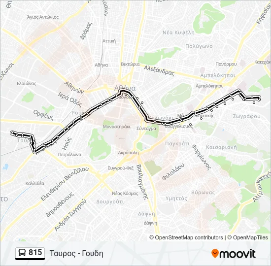 815 Bus Line Map