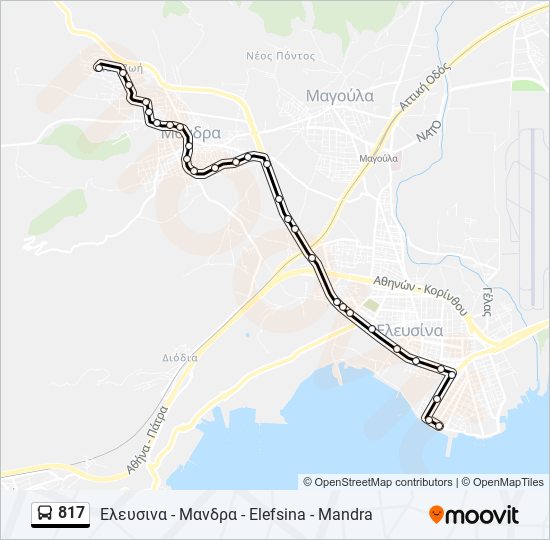 817 bus Line Map