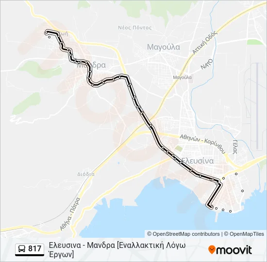817 Bus Line Map