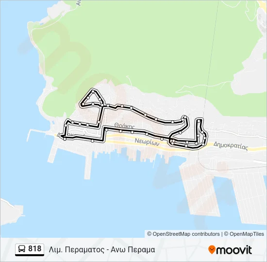 818 Bus Line Map
