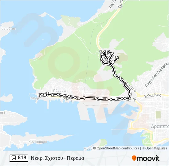 819 Bus Line Map