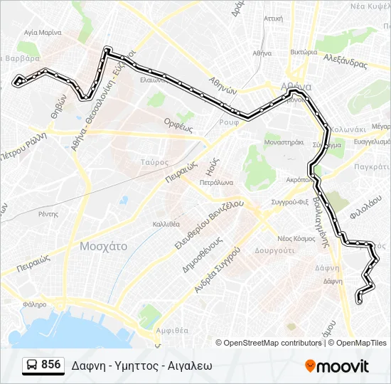856 Bus Line Map