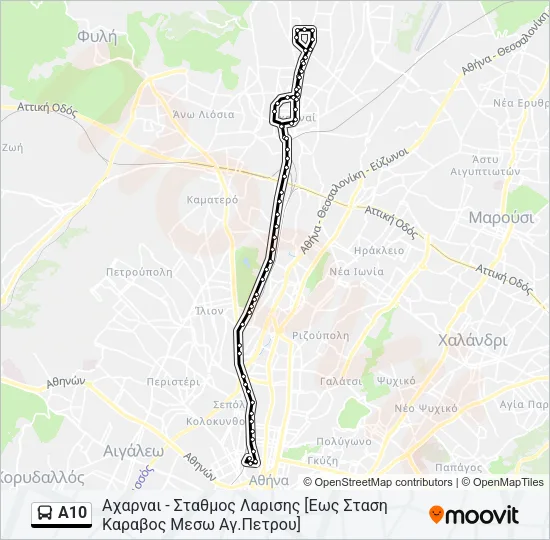 Α10 Bus Line Map