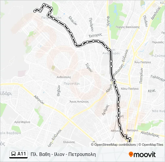 Α11 Bus Line Map