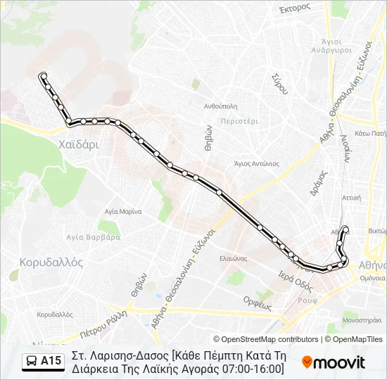 Α15 Bus Line Map