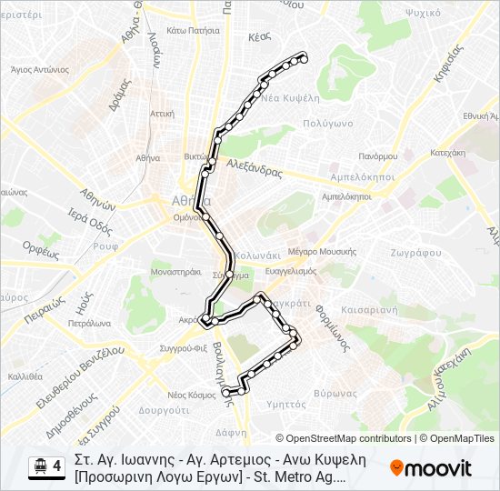 4 Trolleybus Line Map