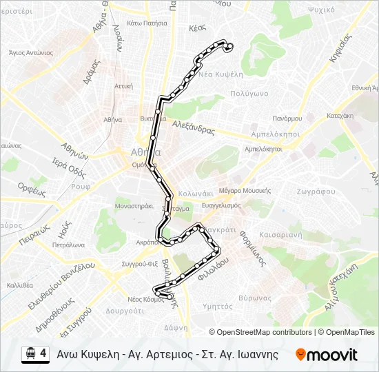 4 Trolleybus Line Map