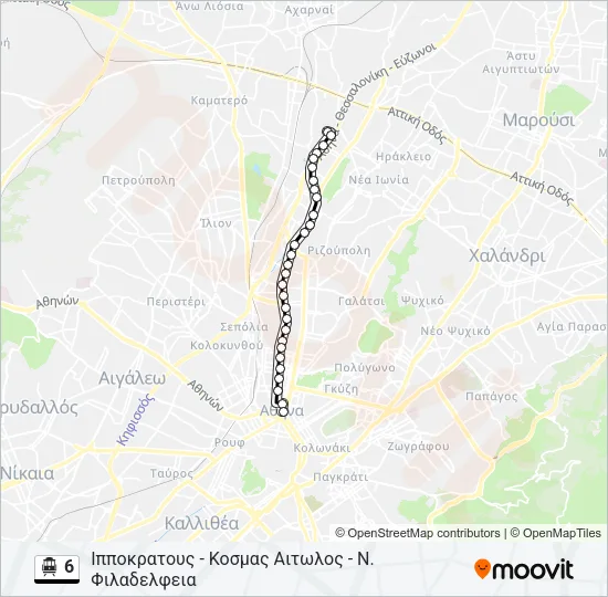 6 Trolleybus Line Map
