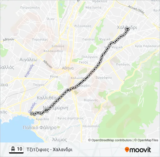 10 Trolleybus Line Map