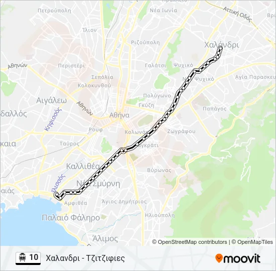 10 Trolleybus Line Map