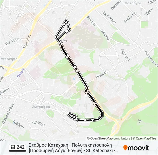 242 Bus Line Map
