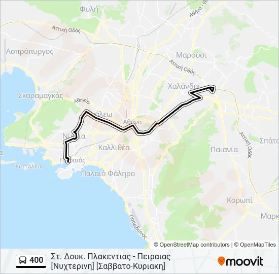 400 Bus Line Map