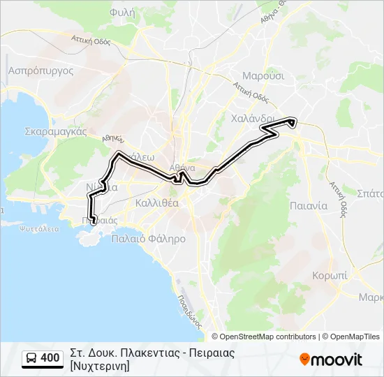 400 Bus Line Map