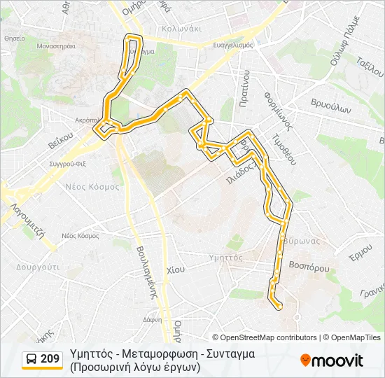 209  Line Map