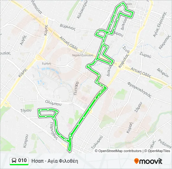 010 Bus Line Map