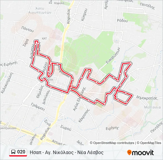020 Bus Line Map