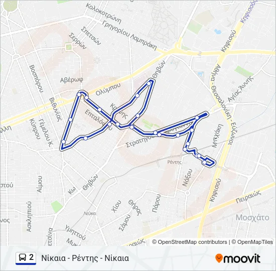 2 Bus Line Map