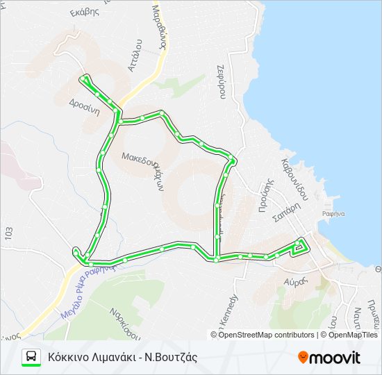 ΓΡΑΜΜΉ 3 bus Line Map
