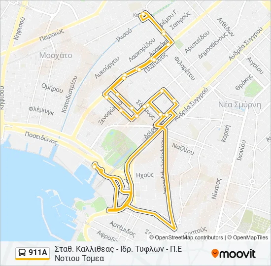 911Α  Line Map